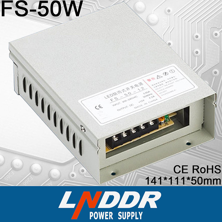 生产供应FS-50W-12V防雨开关电源 LED开关电源 开关电源厂家